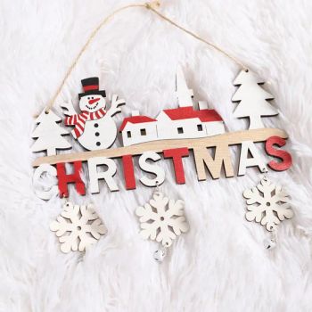 Handcrafted Cartoon Letter Wooden Pendants for Holiday Decor - Shenzhen Kudiyou Electronic Technology Co., Ltd. - China