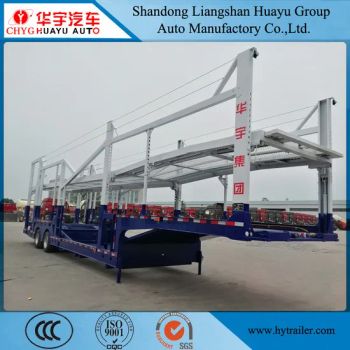 2 Axle Car Transport Carrier Semi Truck Trailer Tool 1set Light LED Kingpin No Trademark HYD Landing Gear No Spare Tire - Shandong Liangshan Huayu Group Auto Manufactory Co., Ltd. - China