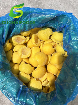 wholesale sweet Frozen peach slice/ IQF yellow peach slice dices from china factory price export - shandong guohai food co.,ltd. - China