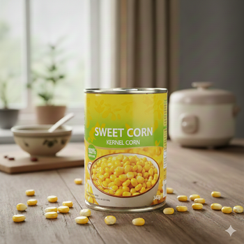 Sweet corn canned from Vietnam Content Brix 5-6% Color Bright Yellow Place of Origin Vietnam Flavor Naturally Sweet Taste - VIETEX AGRI  TRADING CO  LTD - Vietnam