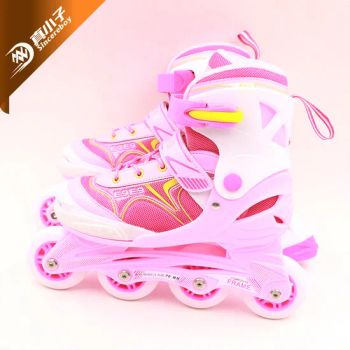 Wholesale Custom Freestyle Inline Roller Skates Kick Roller Skates PU Full Flash Wheel Double Row Flashing Roller Skates Set - Yongkang Meshine Industry & Trade Co., Ltd. - China