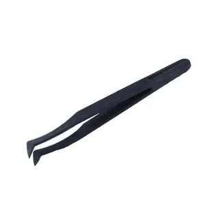 Plastic Tweezers Assembly Tools Bent Plastic Tweezer Black Color Cleanroom Antistatic Conductive Plastic Tweezer - Shanghai Leenol Industrial Co., Ltd. - China