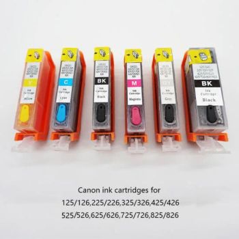 Canon Printer Compatible Refillable Ink Cartridges 125/126, 225/226, 325/326, 425/426, 525/526, 625/626, 725/726, 825/826 for Canon Inkjet Printers - Xiamen Daoda Sci-Tech Co., Ltd - China