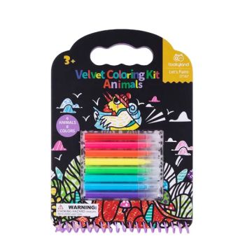 Velvet Coloring Kit Painting Animals Arts and Crafts Drawing Toys for Kids Coloring Book Fol Children - Ningbo Tooky Toy Co., Ltd. - China