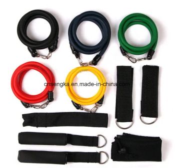 11PCS Resistance Bands Set Gym Equipment USA Fitness Factory Yes Origin China Gender Unisex Age Group Adult Resistance 75lbs - ZhanJiang Xiashan Sengka Rubber & Plastic Products Co., Ltd. - China