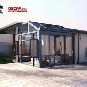 Impact Resistant Bi Fold Doors Energy Efficient Glass Exterior Thermal Breaking Aluminum Patio Doorssunroom - Foshan Oscar Building Materials Co., Ltd. - China