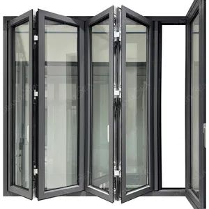 Simple Inside House Decoration Aluminum Frame Glass Metal Folding Window Graphic Design Professional Modern USA - Foshan Grandsea Building Material Co., Ltd. - China
