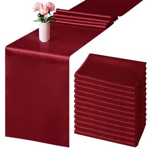 New Arrival Dining Table Mats Runners Satin Table Runner Pink Purple Table Runner for Wedding - Market Union Co. Ltd. - China