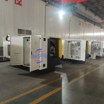China Twin Chuck Torno Oil Pipe Screw Cutting CNC Threading Lathe Machine - Henan Baishun Machinery Equipment Co., Ltd. - China