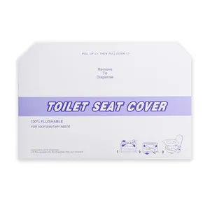 Cushion Portable Toilet Seat Cover Water Soluble Seats Paper Hygienic Travel Pack - Anhui Micoom Medical Packaging Co., Ltd. - China
