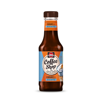 Schwartau Coffee Shop Caramel without Sugar, Coffee Syrup for Refining Coffee Specialities, 200 ml - BOLIDO NETHERLANDS B.V. - Netherlands