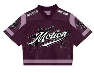 Factory Custom Oversize American Streetwear Mesh Football Jersey Screen Printing Jersey - Huizhou Chaoli Gravity Technology Co., Ltd. - China