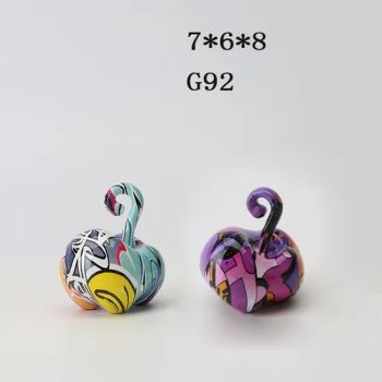 Creative Art Water Transfer Printing Apple Sculpture Resin Desktop Crafts - Zhejiang Haipai Art Home Co., Ltd. - China