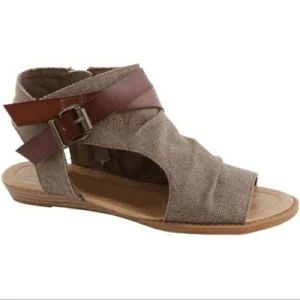 Women Crisscross Flat Sandals ESG14051 Leather Rubber 1Y Anti-Microbial Breathable - Ningbo Easyget Co., Ltd. - China