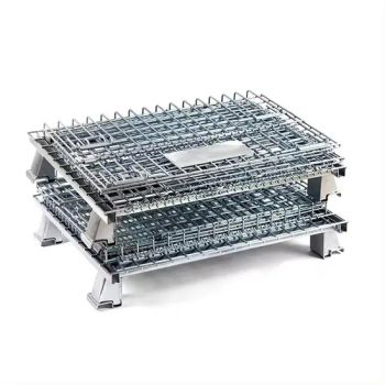 Steel Pallet Cage for Hardware Accessories Storage Collapsible Wire Cage - Chinapack Jingli Supply Chain Management Jiangyin Co., Ltd. - China