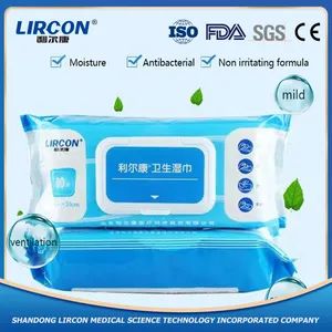 Made in China Household Disposable Disinfectant Ethanol Wipes Surface Sanitizer Cleaning Wipes Kitchen Cleaner Products Floor Clea - Shandong Lircon Medical Technology Co., Ltd. - China