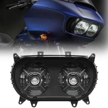 2015+ Road Glide Headlights for Harley Road Glide Double Headlight 2015-2020 Road Glide Headlamp DOT SAE Approved - Shenzhen Gluheit Technology - China