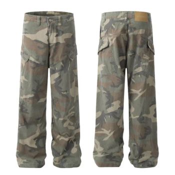 Streetwear Mens Oversized Jogger Wide Leg Cargo Pants Pockets Camouflage Pants - Huizhou Chaoli Gravity Technology Co., Ltd. - China