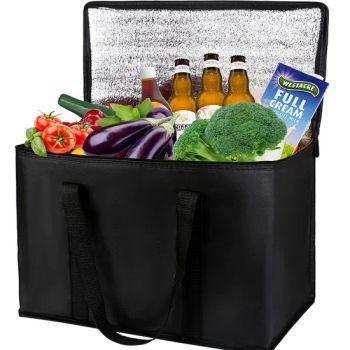 Insulated Grocery Shopping Bags, Reusable, Thermal Zipper, Collapsible, Tote, Cooler, Food Transport Hot and Cold - Yiwu Xungen E-Commerce Firm - China