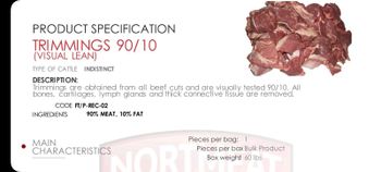 Boneless beef Cut Ground Meat - Mendoza & Associates - Mexico