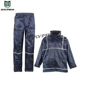 PPE Supplier Split Reflective Raincoat Rain Pants Set Oxford Cloth Labor Camouflage Split Raincoat En343 - Baymro Safety China Co., Ltd. - China
