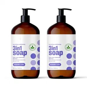 Beauty Cosmetics Skin Care 3-in-1 Soap Lavender Baby Shampoo and Body Wash - Guangzhou Aixin Cosmetic Co., Ltd. - China