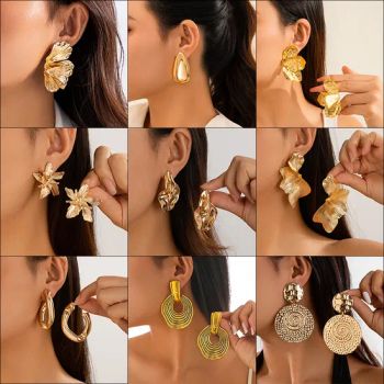 Promotional European American Style Asymmetrical Cut Twisted Hoop Earrings - Jinjiang Naike Eco Technology Co., Ltd. - China