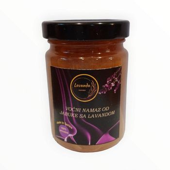 Apple & Lavender Natural Handmade Jam 160g Packaging Glass jar Specification Contains 100g of apples per 100g of finished - Purplessence Zrenjanin - Serbia