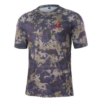 Camouflage Tactical Short Sleeve Quick Dry Combat Wear Outdoor Hiking Hunting T-Shirts - Guangzhou Rainjoys Sports Goods Co., Ltd - China