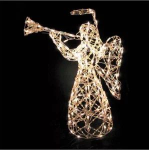 Outdoor Warm White LED Lighted Angel with Horn Neon Motif Ornaments Light for Christmas Street Decoration - Longshine Electrical Science & Technology Co., Ltd. - China
