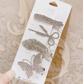 Wholesale Mixed Design 4PCS Set Pack Pearl Hair Accessories Hairpins Women Hair Clip Flower Rose Hairgrips Girls Hairclips Set - Putian Licheng Blannina Jewelry Co., Ltd. - China
