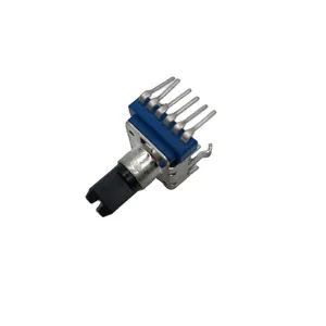 R1116g Rotary Potentiometer with Dual Gang Plastic Shaft Stereo Volume Control Potentiometer Variable Resistor 5K 10K 20K 50K - Dongguan Tianqian Electronics. Co., Ltd. - China