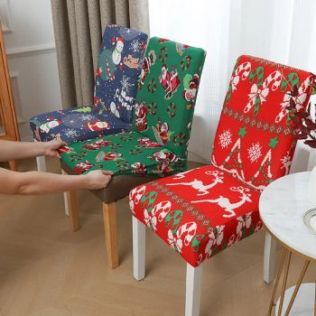 OEM ODM Stretch Xmas Chair Slipcovers Protector Spandex Washable Elastic Chair Cover for Christmas - Shaoxing Tuoyang Import and Export Co., Ltd. - China