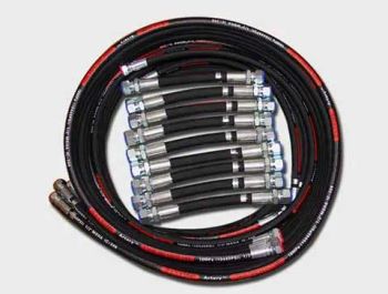 SAE 100r7 Fiber Braid High Pressurethermo Rubber Hose Color Black Origin China Size 3/16" ~ 1" Trademark Letone Model NO. SAE - Luohe Letone Hydraulics Technology Co., Ltd. - China