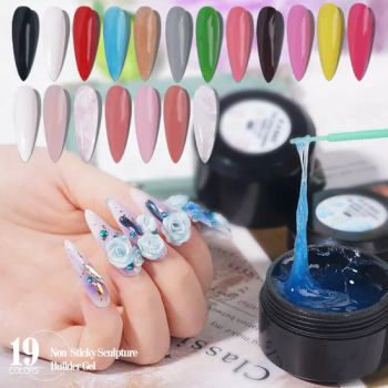 Non Sticky Sculpture Builder Solid Gel Buildering Extension /Gems-on/3D Sculpture/Chrome Powder Nail Gel UV Gel - Heyuan Ransheng Innovative Materials Co., Ltd. - China