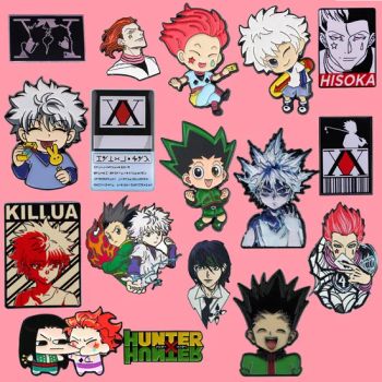 16 Styles Fashion Jewelry Brooches Hunter X Hunter Gon Freecss Killua Zoldyck Hisoka Metal Craft DIY Pins Badge Alloy Anime Brooch - Yiwu Animestar Import and Export Co., Ltd - China