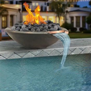 Swimming Pool Fire Bowl Outdoor Firepit with Water Feature Pool Fire Pits - HENAN JINBAILAI INDUSTRIAL CO., LTD. - China