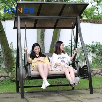 Double Patio Swings 2 Seat Luxury Rattan Hanging Chair Garden Patio Swings for Living Room - Foshan Hanse Industrial Co., Ltd. - China