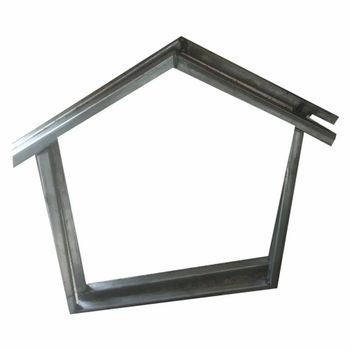 Silver Mild Steel Window Frame, Grade Of Material: EN24 Color Silver Powder Coated Yes Material Mild Steel Frame Thickness - A. A. Fabrication - India