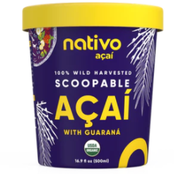 Nativo Acai Scoopable Acai with Guarana Origin Amazon Rainforest Features Gluten-Free, Organic, Vegan Product Type Acai Berry Puree, Smoothie Mix - Nativo Acai - United States