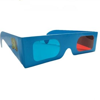 Paper Frame 3D Glasses Red Blue / Cyan Color Custom Design Promotional Gifts Disposable Cardboard Paper Glasses - Guangzhou Mangou Arts and Crafts Co., Ltd. - China