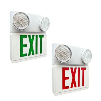 Wall Mounted Exit Sign Emergency Light Combo Adjustable LED Lamps - Qingdao Muye Vehicle Assembly Co., Ltd. - China