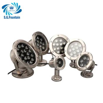 Wholesale High Efficiency Swimming Pool LED Underwater Light RGB Colorful Fountain Lights - Guangdong Water Crown Environment Technology Co.,Ltd. - China