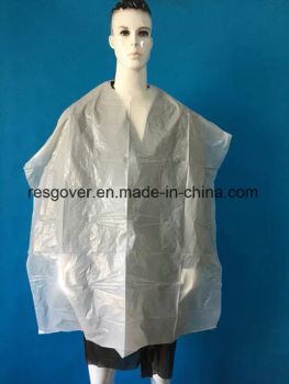 Beauty Salon and SPA Disposable Waterproof PE Hairdressing Cape - Shanghai Best Medical Products Company Limited - China