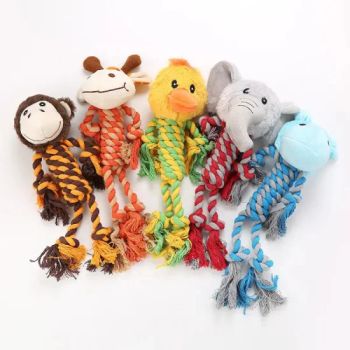 Animal Shape Pet Toys Stuffed Dog Chew Toys Rope Knots Pet Plush Toy - Skylark Network Co.,Ltd. - China