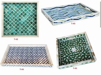 Bone Inlay Tray Texture Smooth, Natural Application Fashion And Garments Accessories Intended Use Decorative And Functional -  BS International  - India