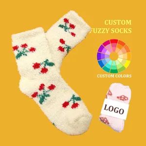 Bulk Thick Women Cosy Cotton Custom Winter Warm Home Wear Warm Girls Customised Cosy Fuzzy Socks - Zhuji New East Import and Export Co., Ltd. - China