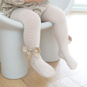 Newborn Baby Bow Knot Baby Children's Pantyhose Girls' Socks Leggings Knitted Colorful Kids Stockings Baby Girls Tights Cotto - Shijiazhuang Kunxin Technology Co., Ltd. - China