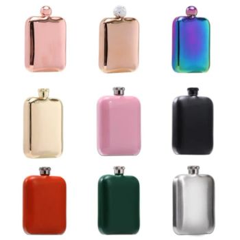 Customized 6oz Whiskey Hip Flasks Stainless Steel Wine Pot Alcohol Hip Flask - Hangzhou HJ Craft Co., Ltd. - China