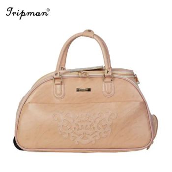Travel Style Handle PU Handle Bag Built-in Wheel Trolley Luggage - Cathylin Group Llimited - China